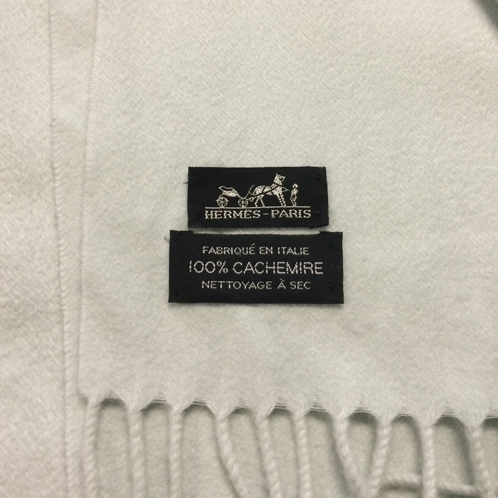 HERMES shawl/throw.  Sage green.
